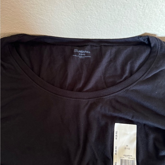 No Boundaries Black Long Sleeve Tee – Size M (NWT) - Picture 4 of 5